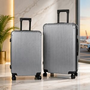 Trolley Bag Set of 2 – Multi-Colour Polypropylene Suitcases with 360° Spinner Wheels & Number Lock
