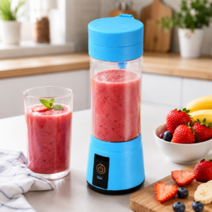 Dabster Portable USB Rechargeable 6-Blade Juicer Blender – 350ml