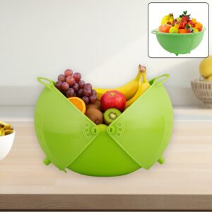 Fruit & Vegetable Bowl Smart Basket – 3-in-1 Colander, Storage & Serving Bowl