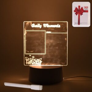 Acrylic Decorative Lamp with 3D Message Board – USB LED Night Light