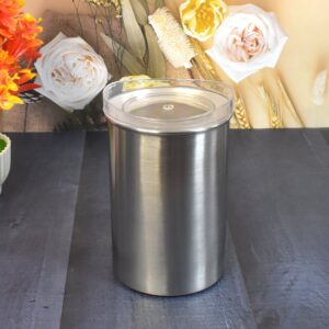 1000ml Stainless Steel Airtight Container with Transparent Lid
