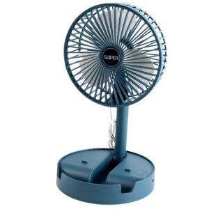 Quiet Foldable USB Desk Fan with Phone Stand