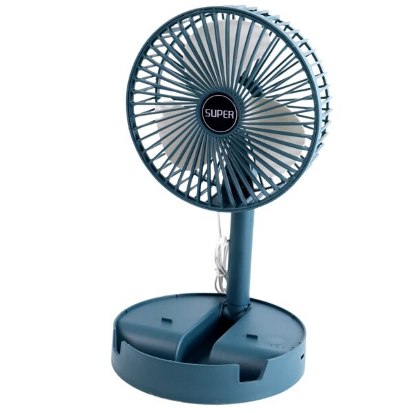 Quiet Foldable USB Desk Fan with Phone Stand