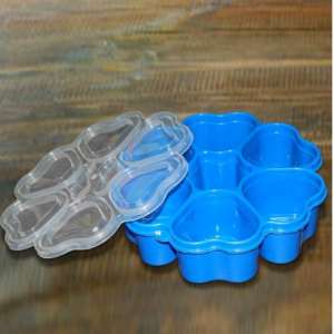 Heart Shape Spice Box – 7-Container Airtight Masala Dabba with See-Through Lid