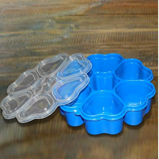 Heart-Shaped Spice Box – 7-Container Airtight Masala Dabba