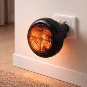 Electric Room Heater 900W – Portable Wall Plug-In Ceramic Heater