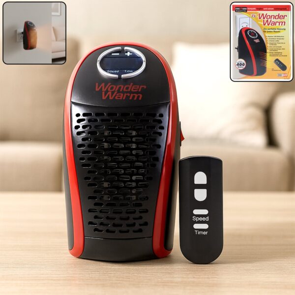400W Wall Plug Room Heater with Remote Control