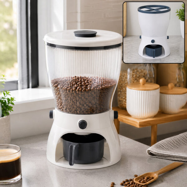 Rice Dispenser 10L – 4-in-1 Grain Storage Container with Button Dispensing