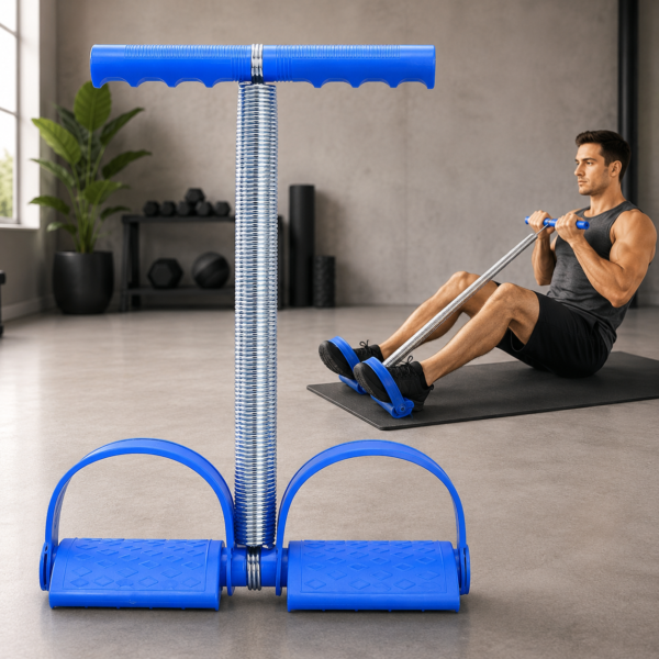 Foot Pedal Resistance Band – Full Body Home Workout Equipment with Spring Pull Rope