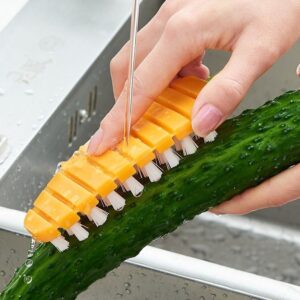 Vegetable Scrubbing Brush – Non-Toxic Carrot Design for Fruits & Veggies
