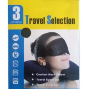✈️ 3-in-1 air travel kit for flight comfort.