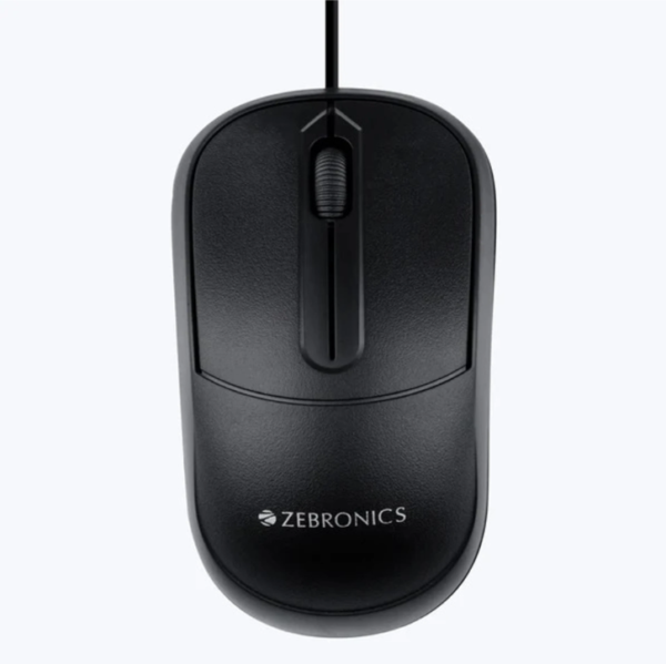 EBRONICS COMFORT+ Wired Optical Mouse – USB 2.0 Ambidextrous Design for PC & Laptop
