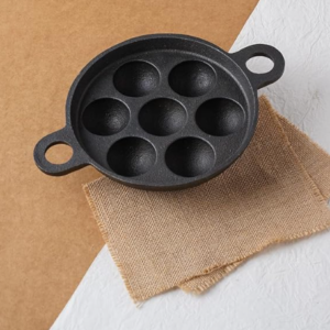 🍳 Toxin-free cast iron paniyaram appe pan.