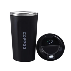 ☕ 380ml insulated stainless steel coffee travel mug.