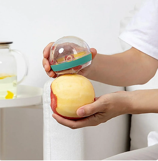 Manual Fruit & Vegetable Slicer with Container – Stainless Steel Peeler for Kitchen