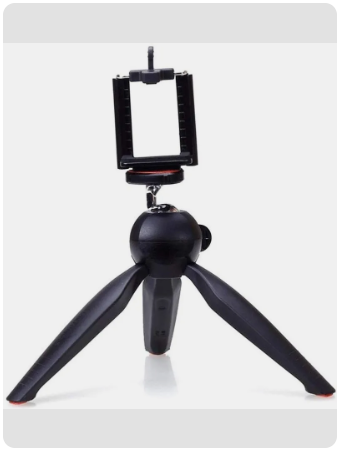 Adjustable Phone Tripod with Ball Head – 180° Rotation & Quick-Release Holder